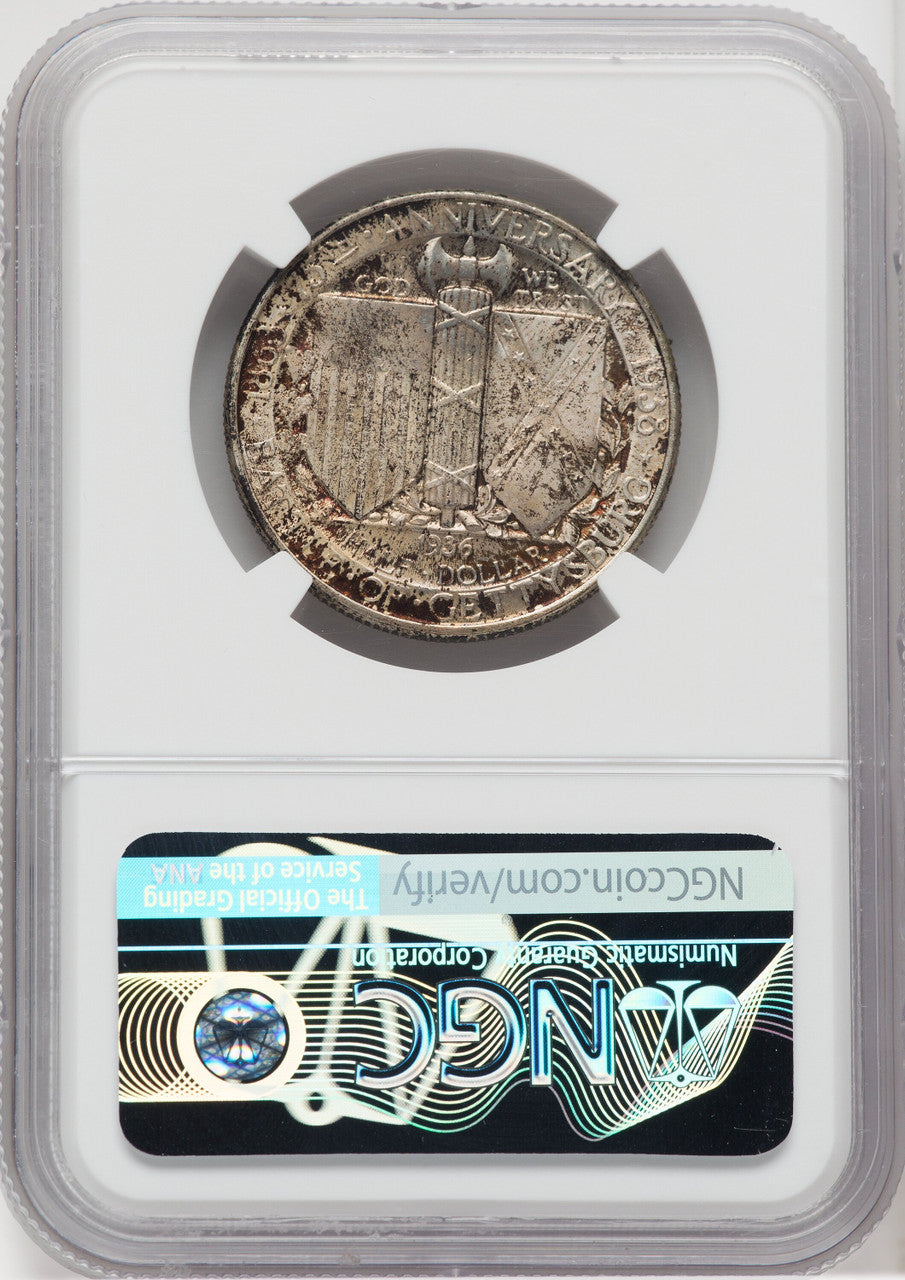 1936 50C Gettysburg Commemorative Silver NGC MS67