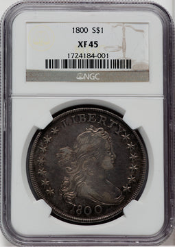 1800 S$1 Early Dollar NGC XF45