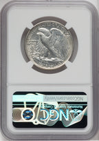 1919-D 50C Walking Liberty Half Dollar NGC AU58