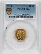 1910 $2.50 Proof Indian Quarter Eagle PCGS PR66
