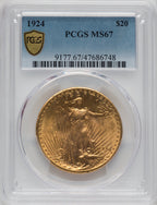 1924 $20 Saint Saint-Gaudens Double Eagle PCGS MS67 (762300009)