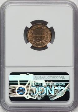 1860 1C Indian Cent NGC MS66