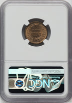 1860 1C Indian Cent NGC MS66