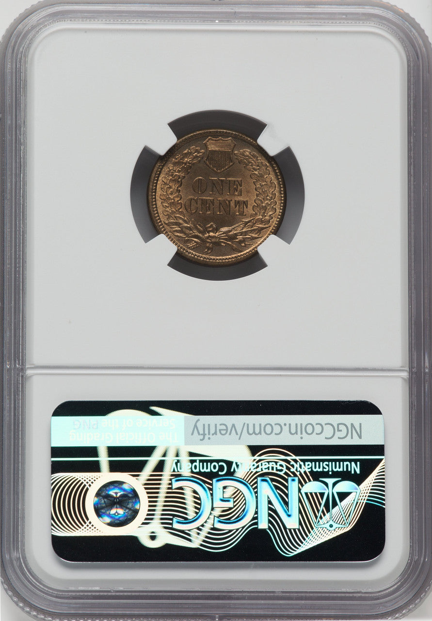 1860 1C Indian Cent NGC MS66