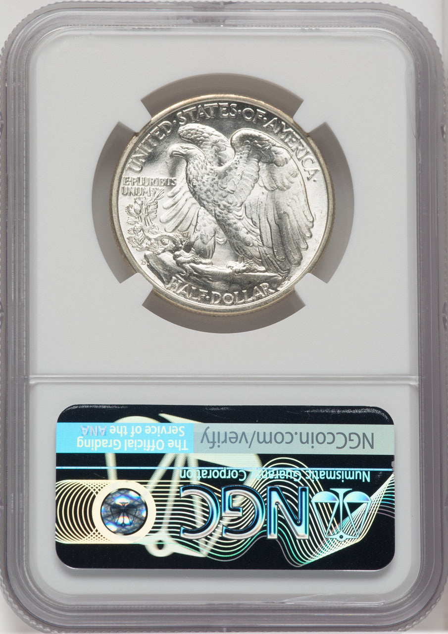 1936-D 50C Walking Liberty Half Dollar NGC MS67