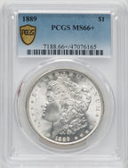 1889 $1 Morgan Dollar PCGS MS66+