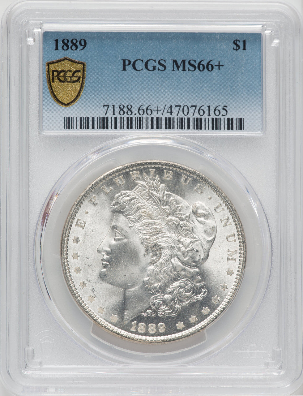 1889 $1 Morgan Dollar PCGS MS66+