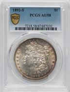 1892-S $1 Morgan Dollar PCGS AU58