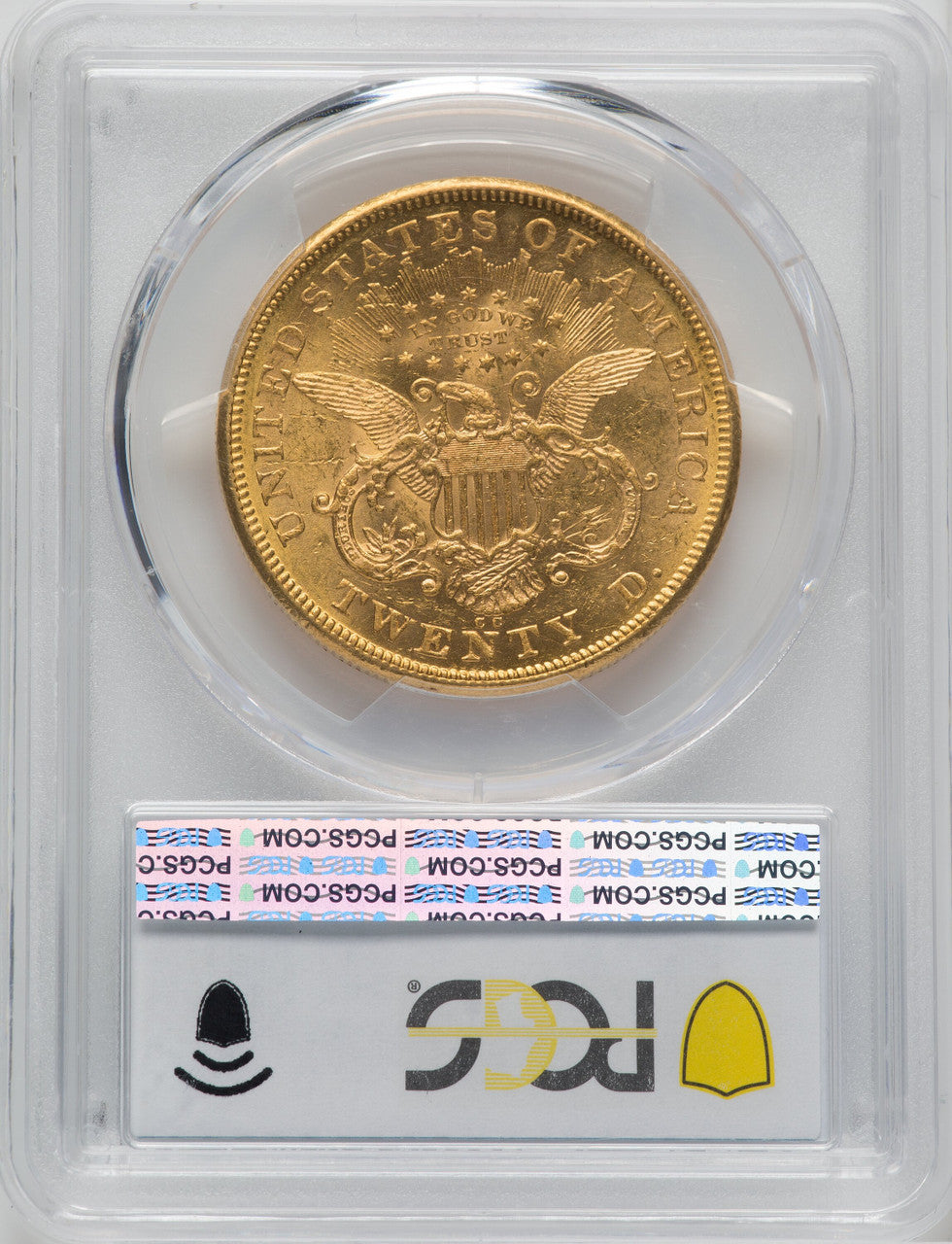 1874-CC $20 Liberty Double Eagle PCGS MS61