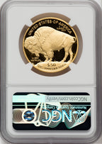 2013-W $50 One-Ounce Gold Buffalo Mike Castle NGC PF70