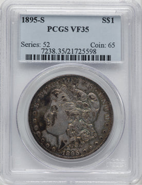 1895-S $1 Morgan Dollar PCGS VF35
