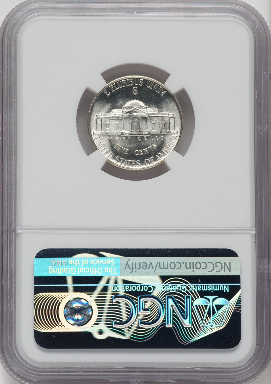 1942-S 5C FS Jefferson Nickel NGC MS67+