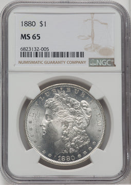 1880 $1 Morgan Dollar NGC MS65
