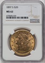 1897-S $20 Liberty Double Eagle NGC MS62 (571684053)