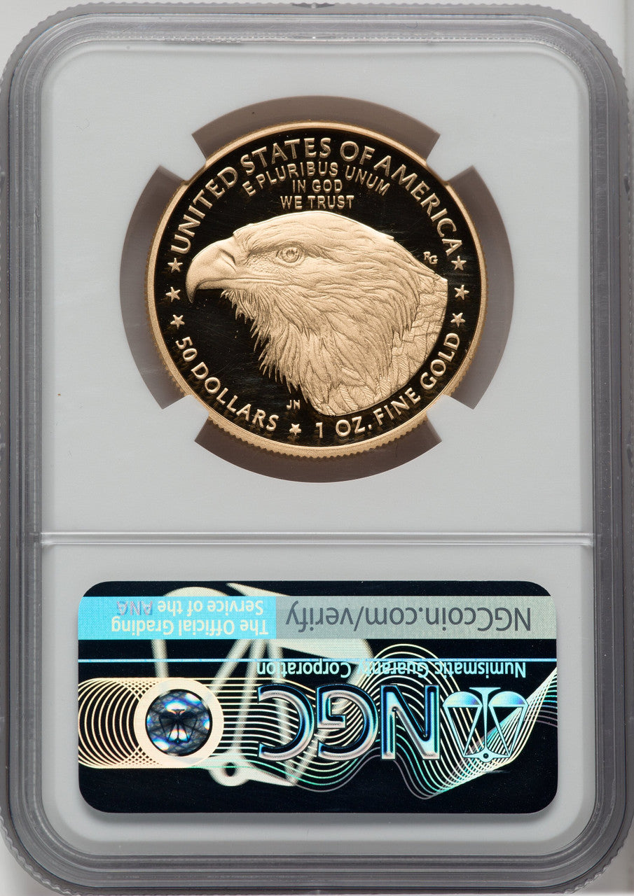 2021-W G$50 One Ounce Gold Eagle Type Two NGC PF70