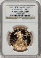 2011-W $50 One-Ounce Gold Eagle NGC PF70