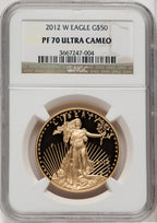 2012-W $50 One-Ounce Gold Eagle NGC PF70