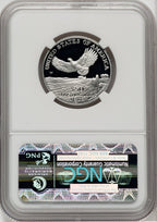 2000-W $50 Half-Ounce Platinum Eagle Statue of Liberty Brown Label NGC PF70
