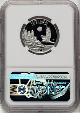 1998-W $50 Half-Ounce Platinum Eagle Brown Label NGC PF70