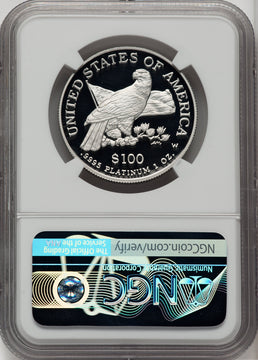 2003-W $100 One-Ounce Platinum Eagle Statue of Liberty NGC PF70