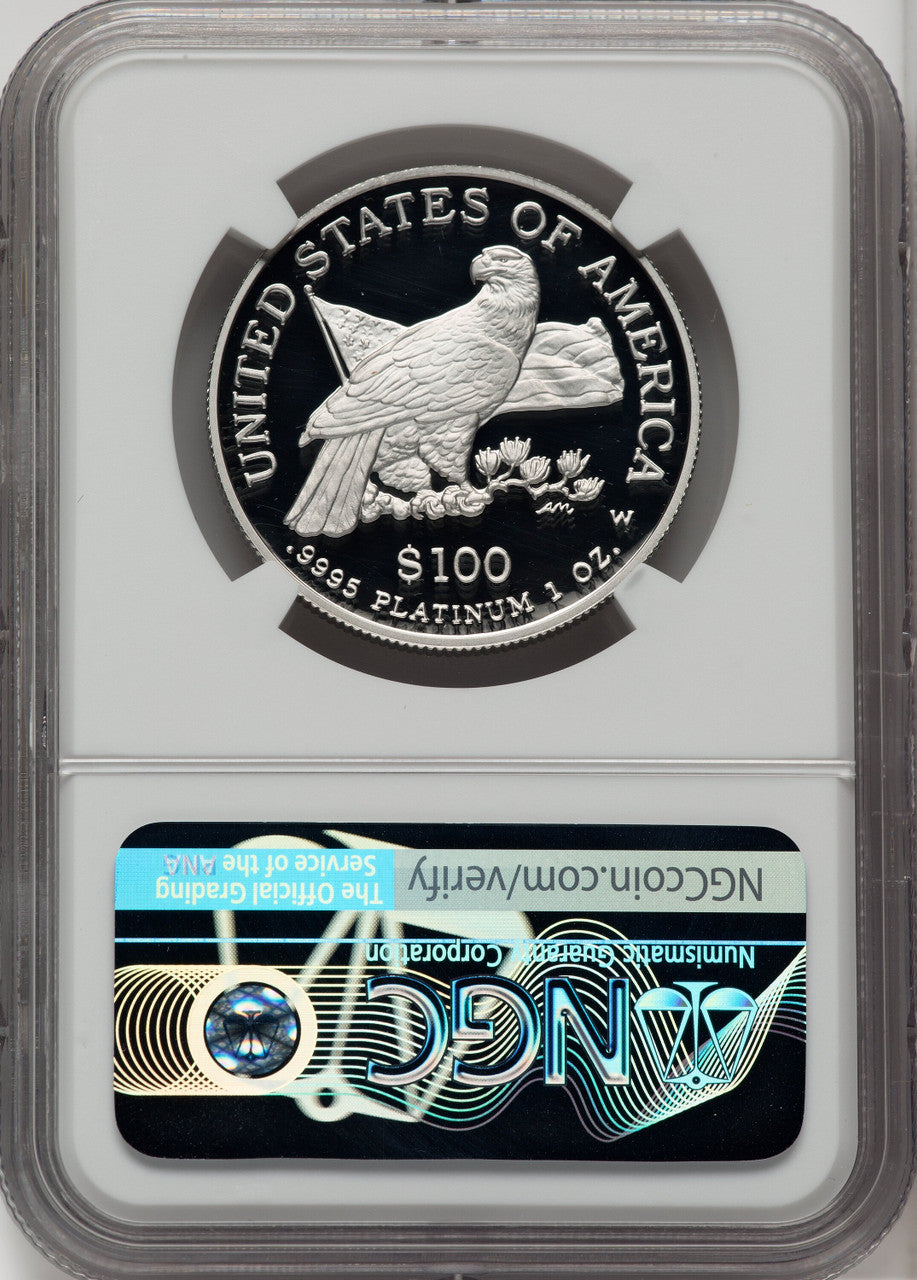 2003-W $100 One-Ounce Platinum Eagle Statue of Liberty NGC PF70