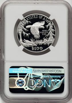 1999-W $100 One-Ounce Platinum Eagle Statue of Liberty NGC PF70