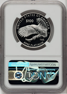 2021-W $100 One-Ounce Platinum Eagle Freedom of Religion NGC PF70