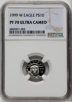 1999-W $10 Tenth-Ounce Platinum NGC PF70