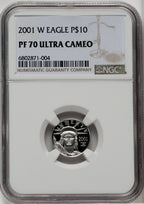 2001-W $10 Tenth-Ounce Platinum NGC PF70