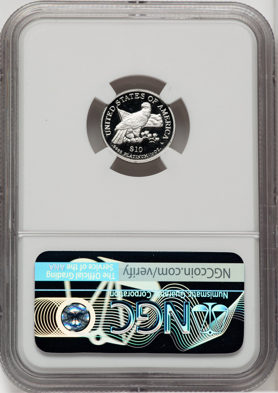 2003-W $10 Tenth-Ounce Platinum Brown Label NGC PF70