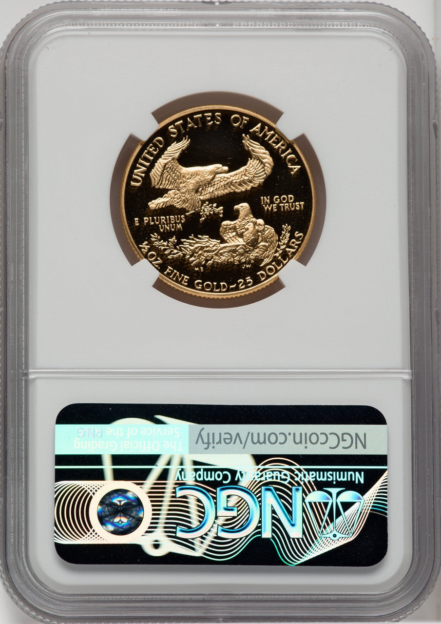 1988-P $25 Half- Ounce Gold Eagle NGC PF70