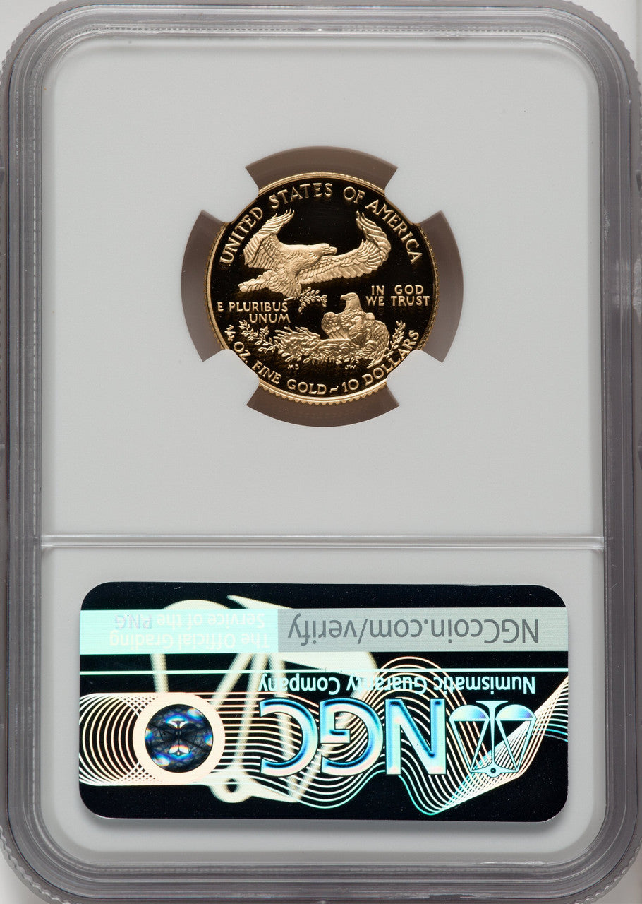 1996-W $10 Quarter-Ounce Gold Eagle NGC PF70