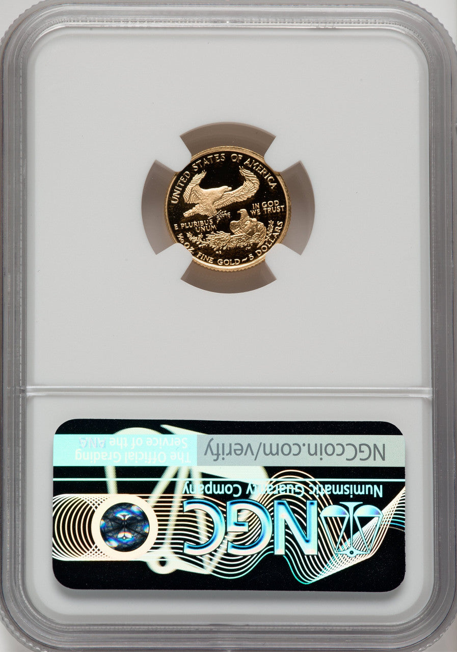 2002-W $5 Tenth-Ounce Gold Eagle NGC PF70