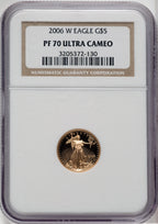 2006-W $5 Tenth-Ounce Gold Eagle NGC PF70