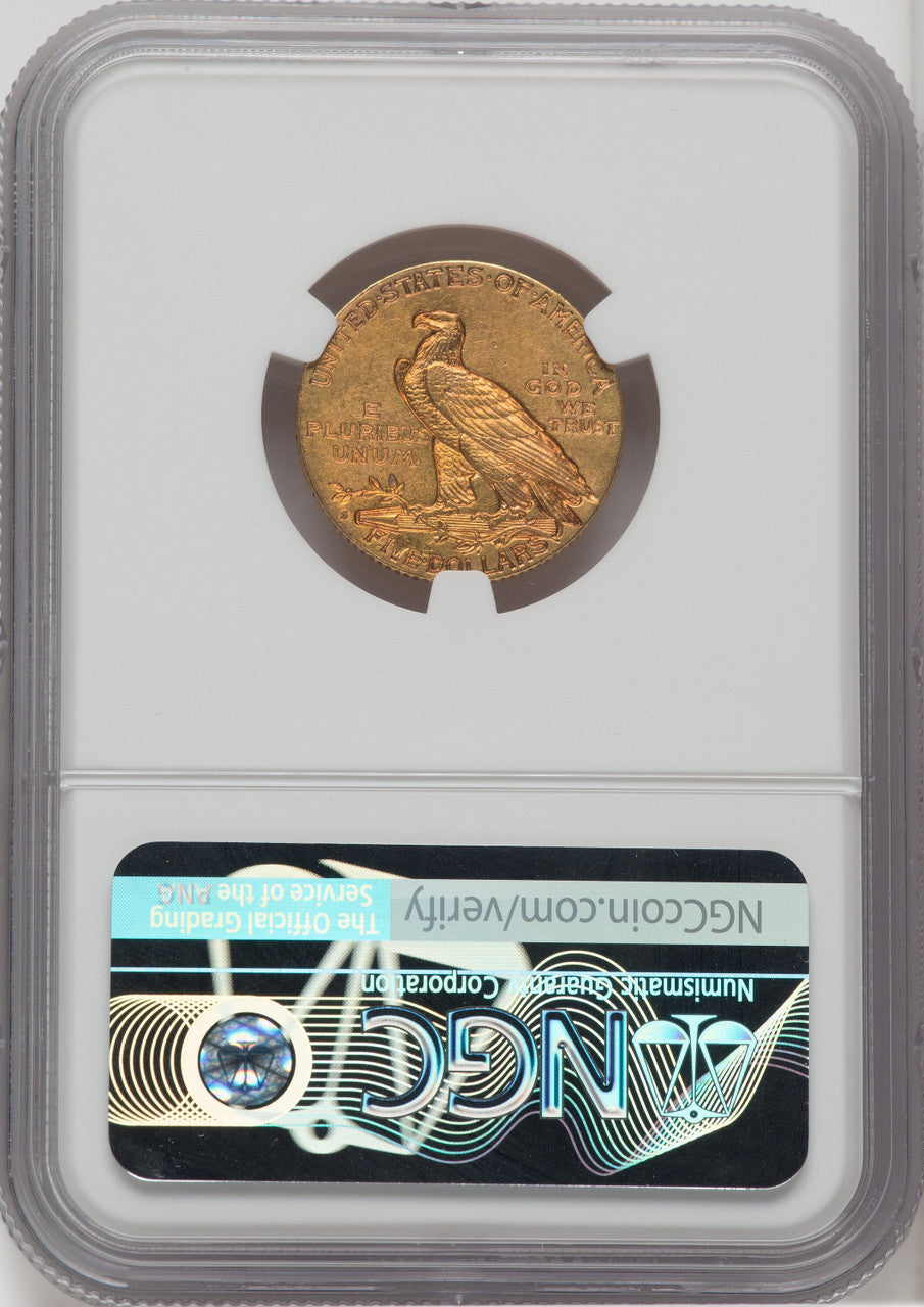 1908-S $5 Indian Half Eagle NGC MS61