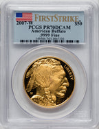 2007-W $50 One-Ounce Gold Buffalo First Strike PCGS PR70