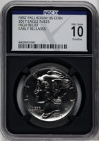 2017 $25 Palladium High Relief First Strike NGCX MS10