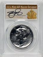 2017 $25 Half-Ounce Palladium Eagle First Day of Issue Cleveland Art Deco PCGS MS70