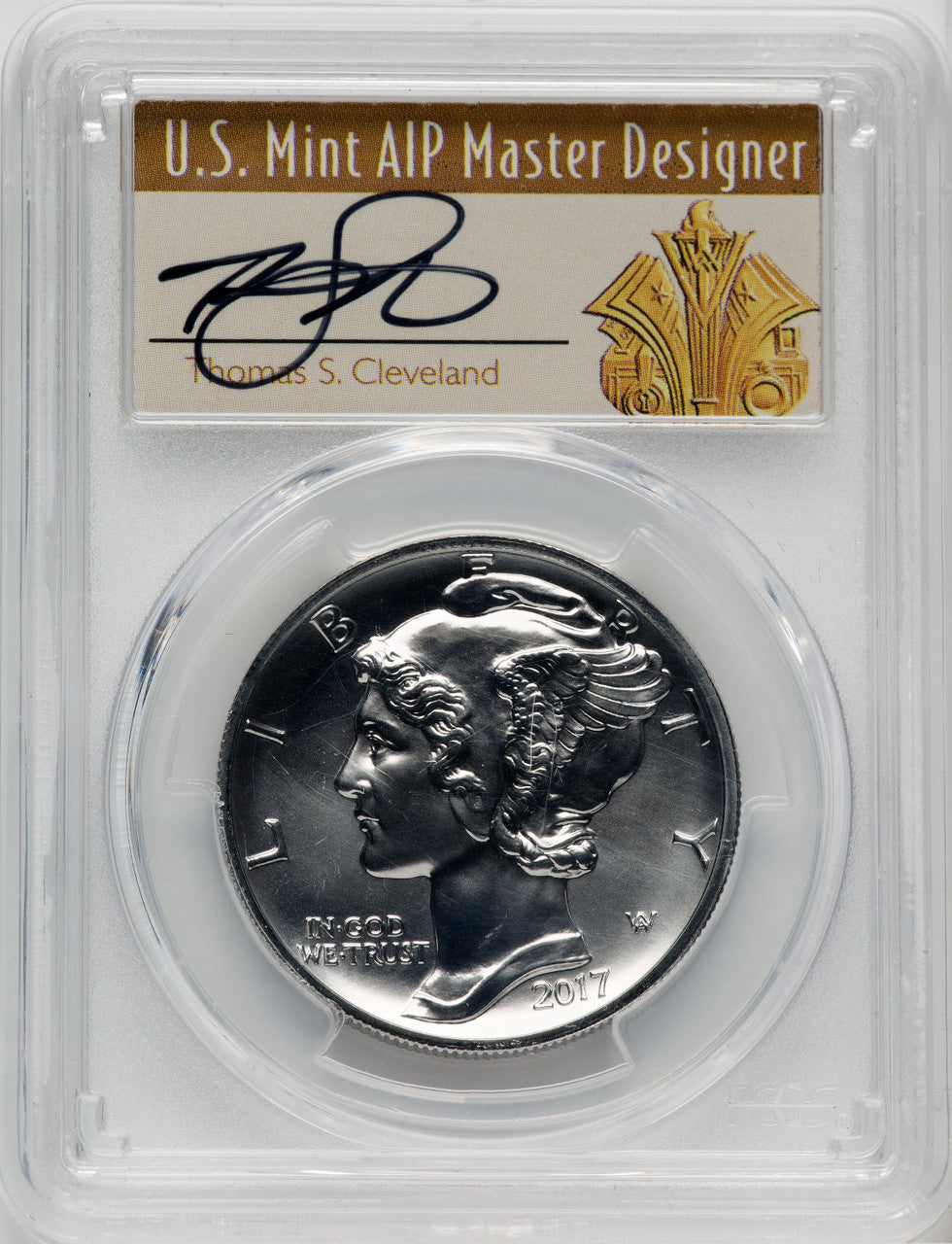2017 $25 Half-Ounce Palladium Eagle First Day of Issue Cleveland Art Deco PCGS MS70