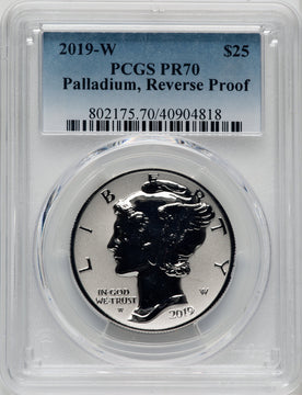 2019-W $25 Palladium Reverse Proof PCGS PR70
