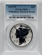 2019-W $25 Palladium Reverse Proof PCGS PR70