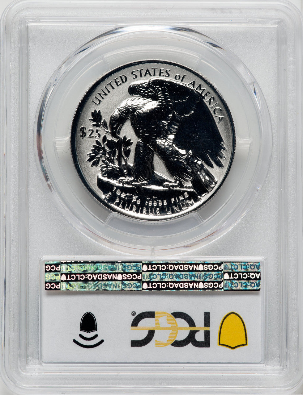 2019-W $25 Palladium Reverse Proof PCGS PR70