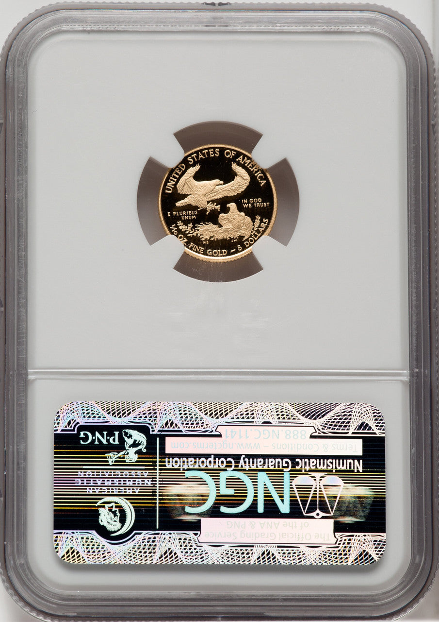 2010-W Gold American Eagle Brown Label NGC PF70