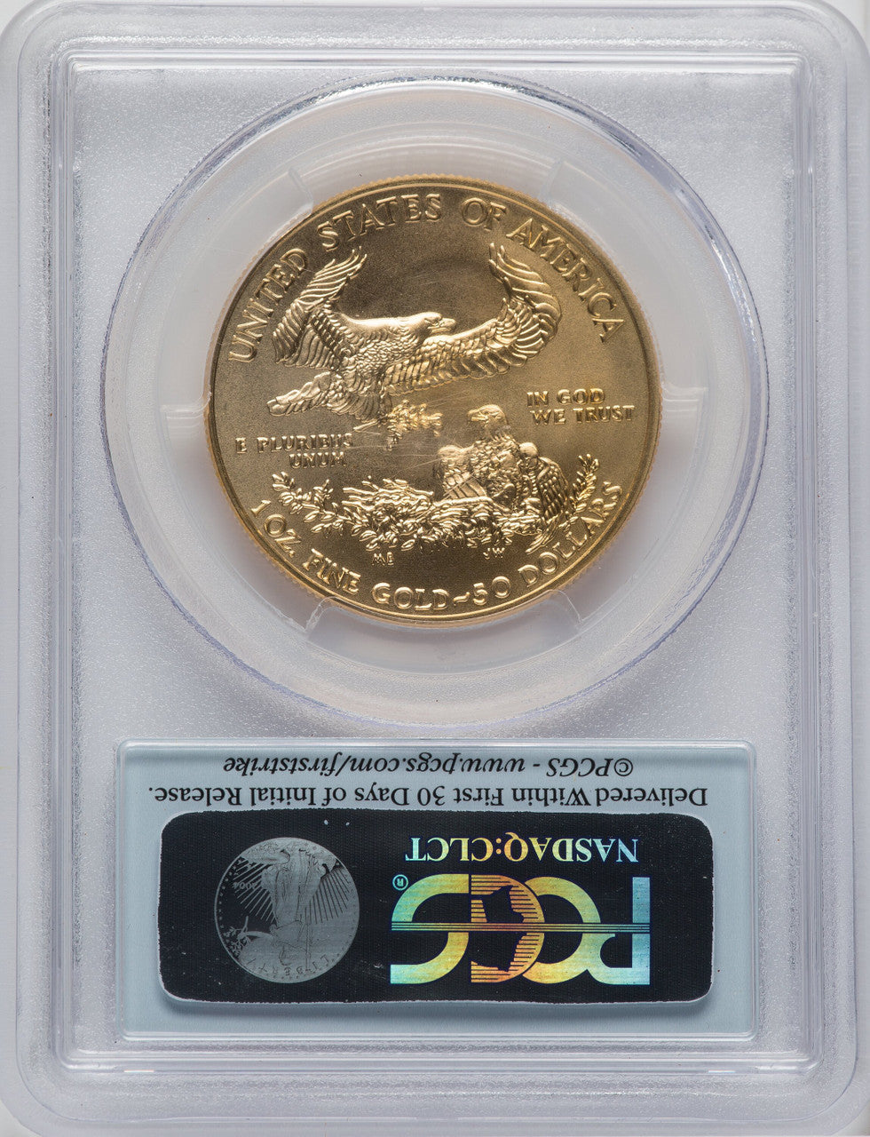 2014-W $50 One-Ounce Gold Eagle First Strike PCGS MS70