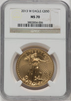2013-W $50 One-Ounce Gold Eagle NGC MS70