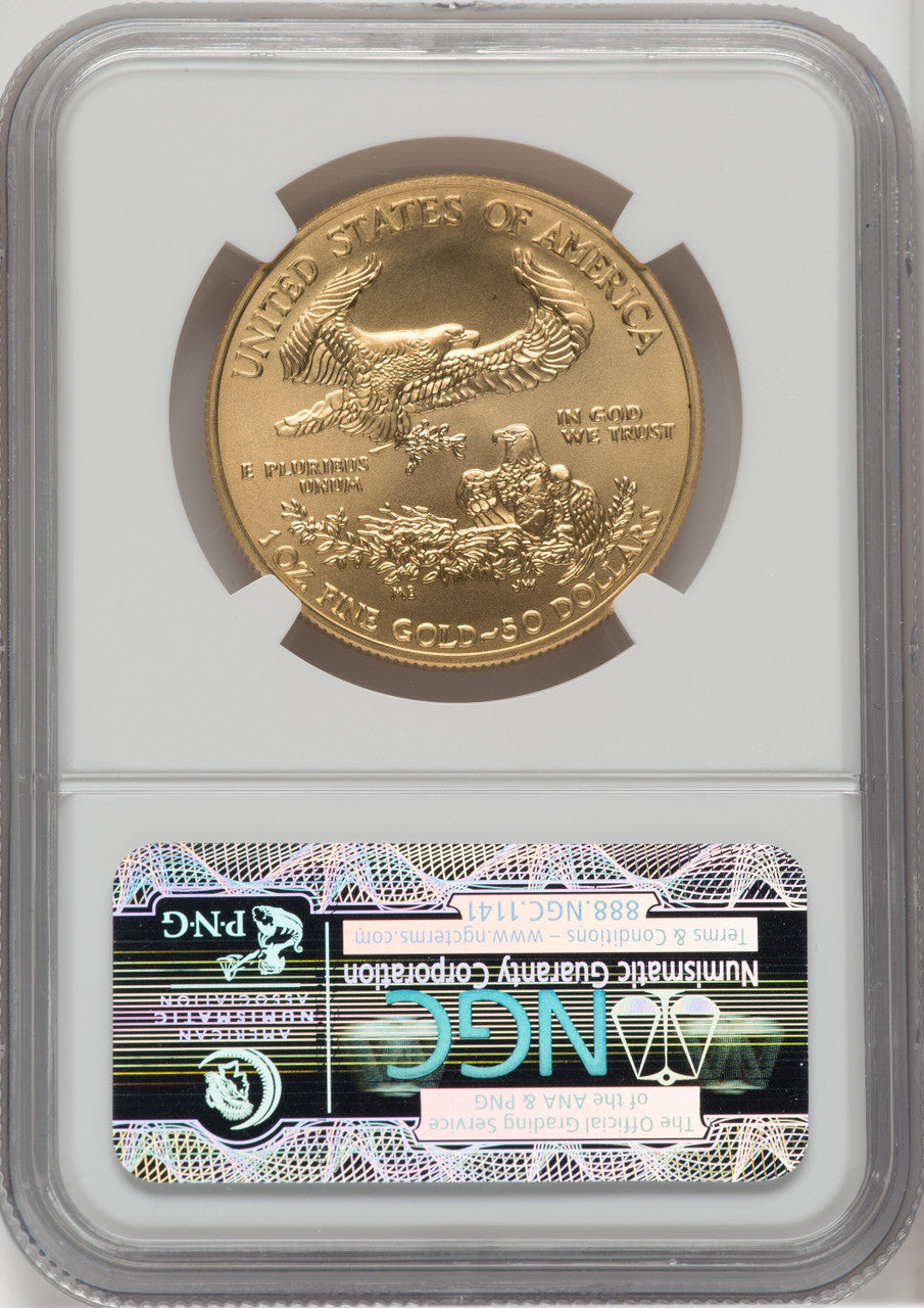 2013-W $50 One-Ounce Gold Eagle NGC MS70
