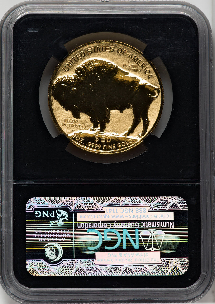 2013-W $50 One-Ounce Gold Buffalo Reverse Proof First Strike NGC PF69