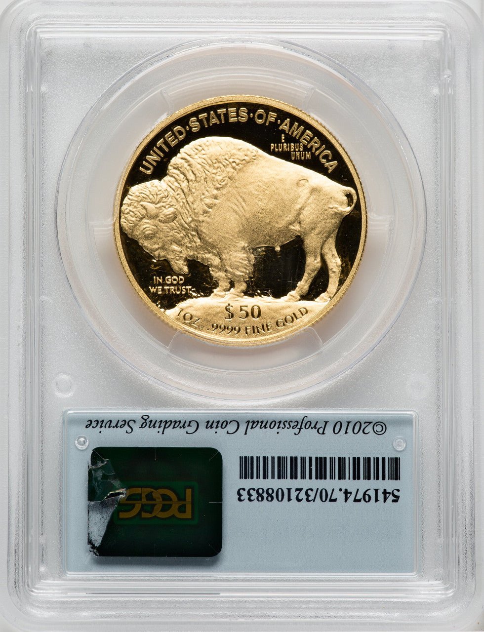 2015-W $50 One-Ounce Gold Buffalo First Strike PCGS PR70