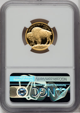 2008-W $10 Quarter-Ounce Gold Buffalo Brown Label NGC PF70