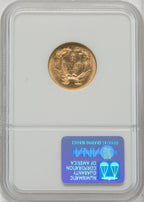 1874 $3 CAC Three Dollar Gold Pieces NGC MS63